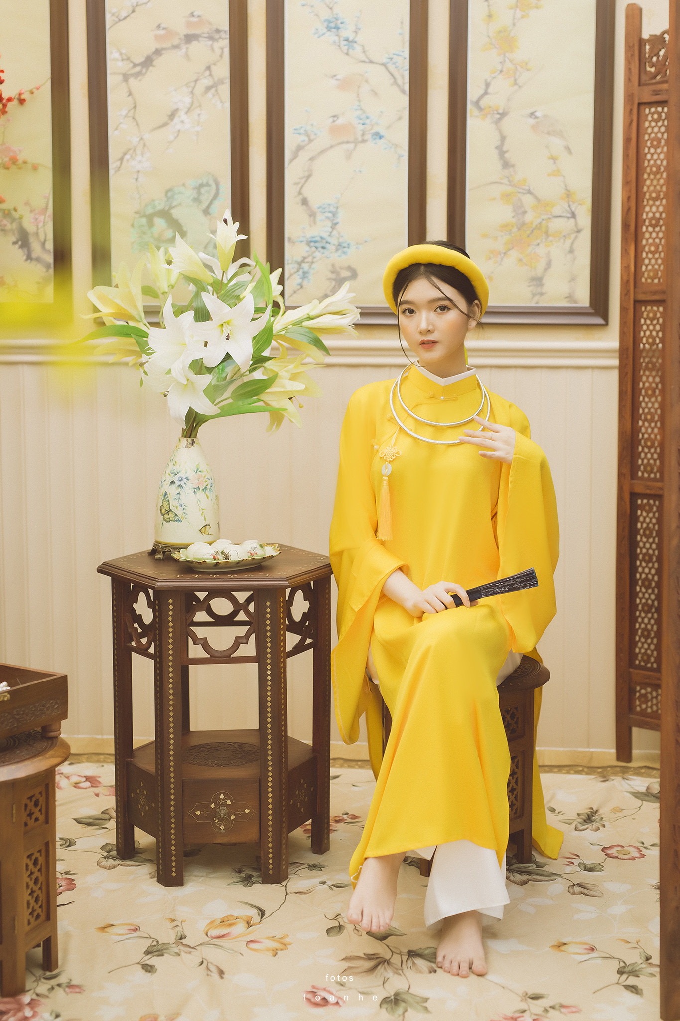 Nữ sinh thanh tao trong cổ phục Việt đón xuân ảnh 6