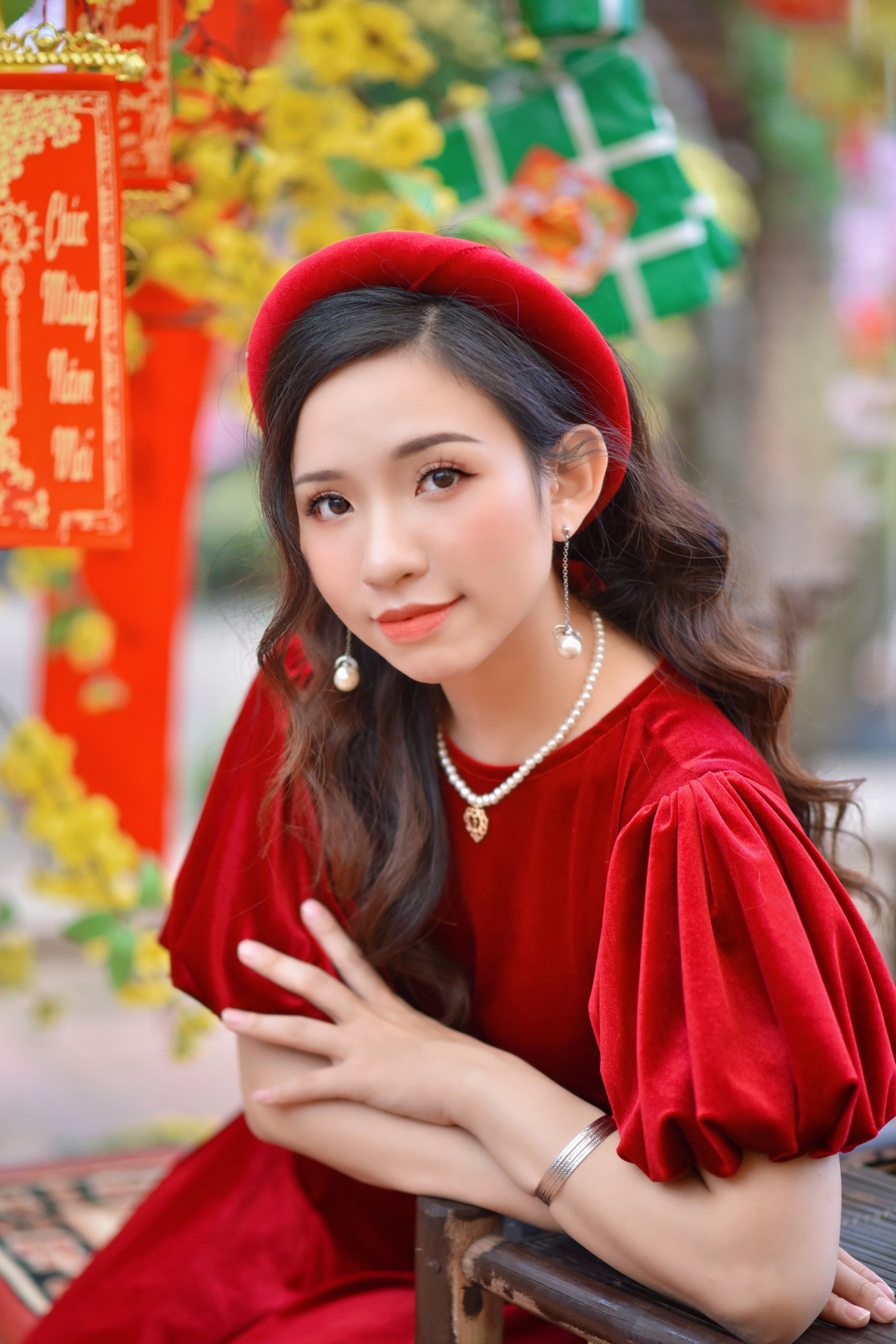 Á khôi Nghiêm Hoàng Diễm Anh hóa thân trong màu sắc hoa Đào ảnh 6