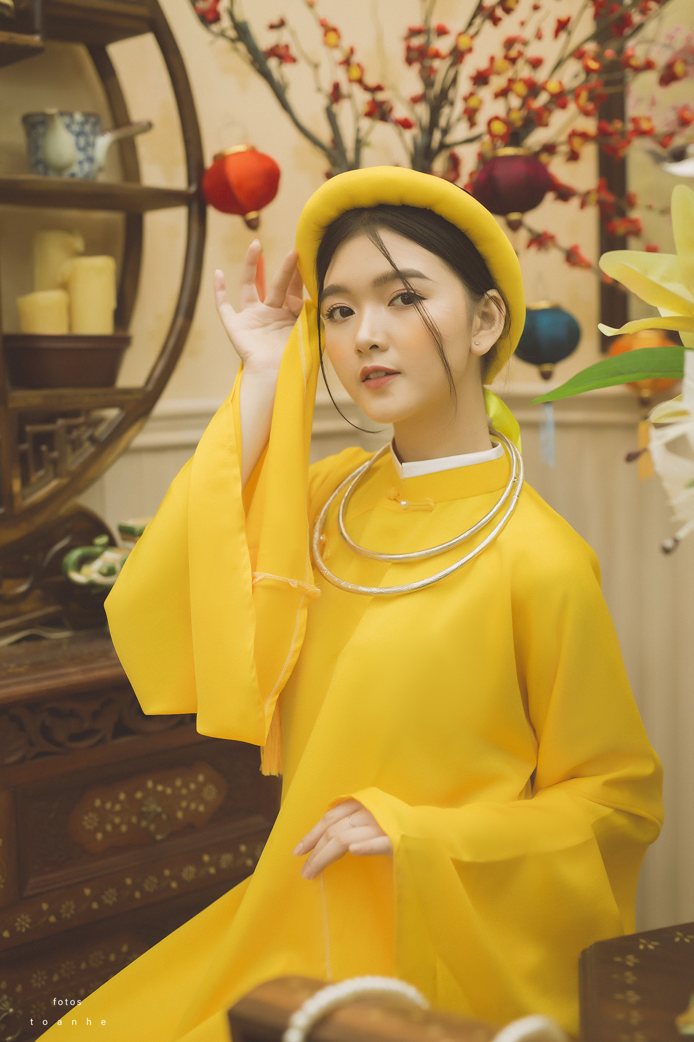 Nữ sinh thanh tao trong cổ phục Việt đón xuân ảnh 1