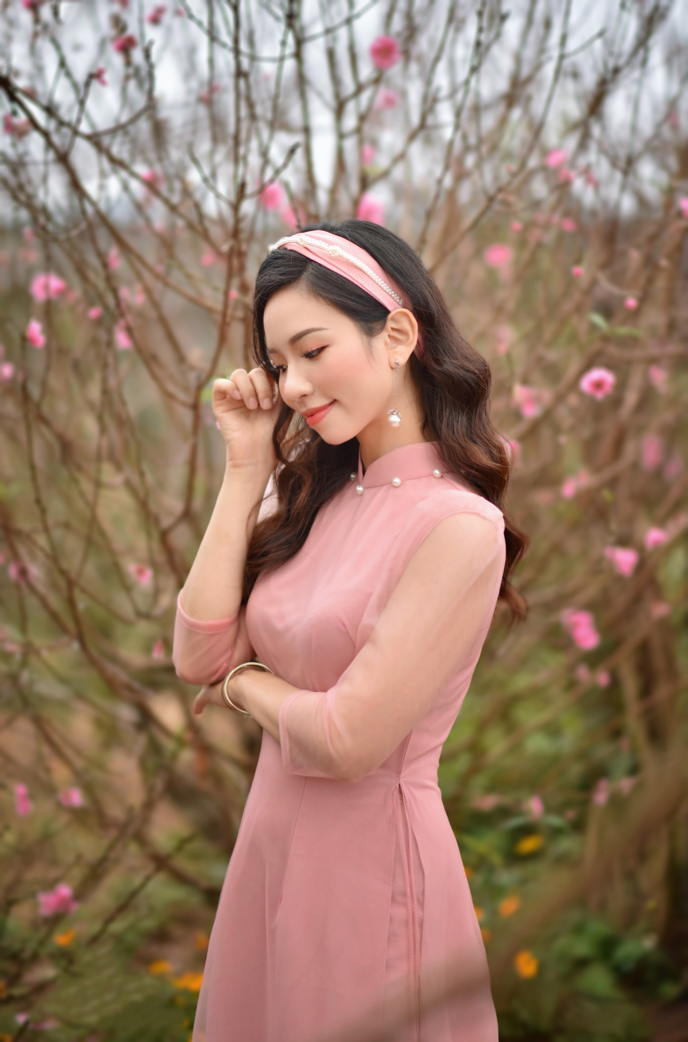 Á khôi Nghiêm Hoàng Diễm Anh hóa thân trong màu sắc hoa Đào ảnh 13