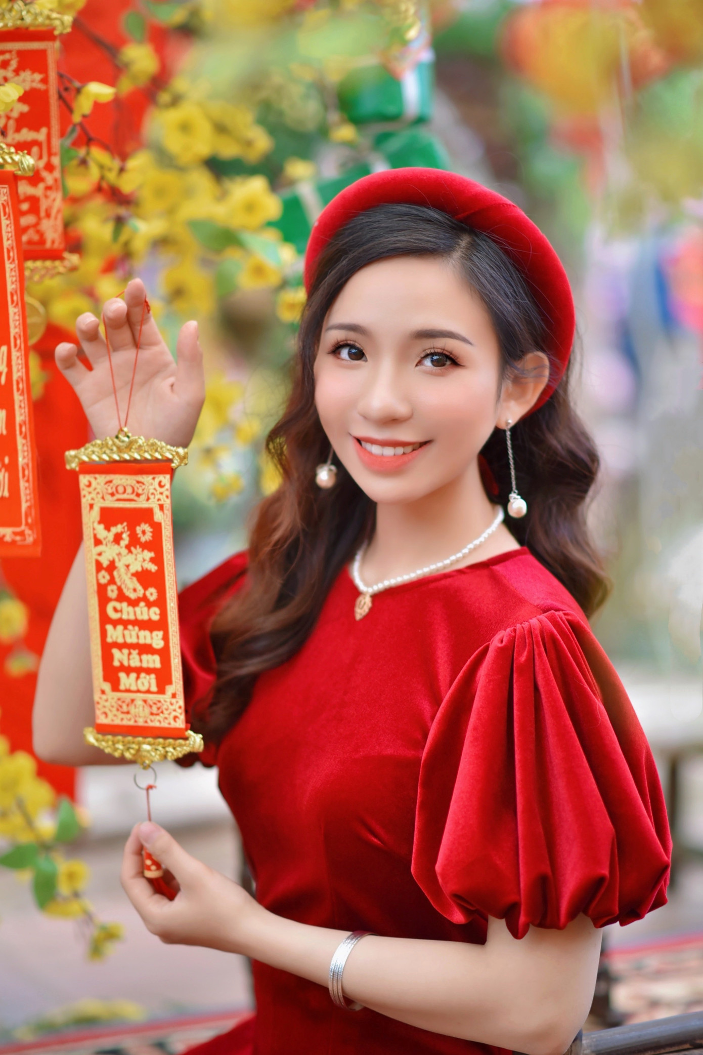 Á khôi Nghiêm Hoàng Diễm Anh hóa thân trong màu sắc hoa Đào ảnh 7