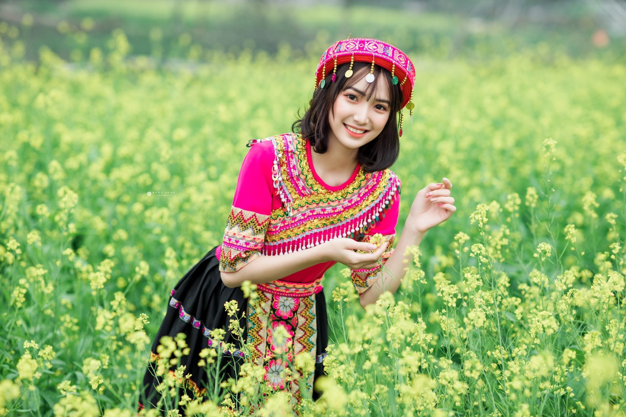 Hot girl Nam Định ‘hóa’ thiếu nữ H’Mông rạng rỡ đón Xuân ảnh 7