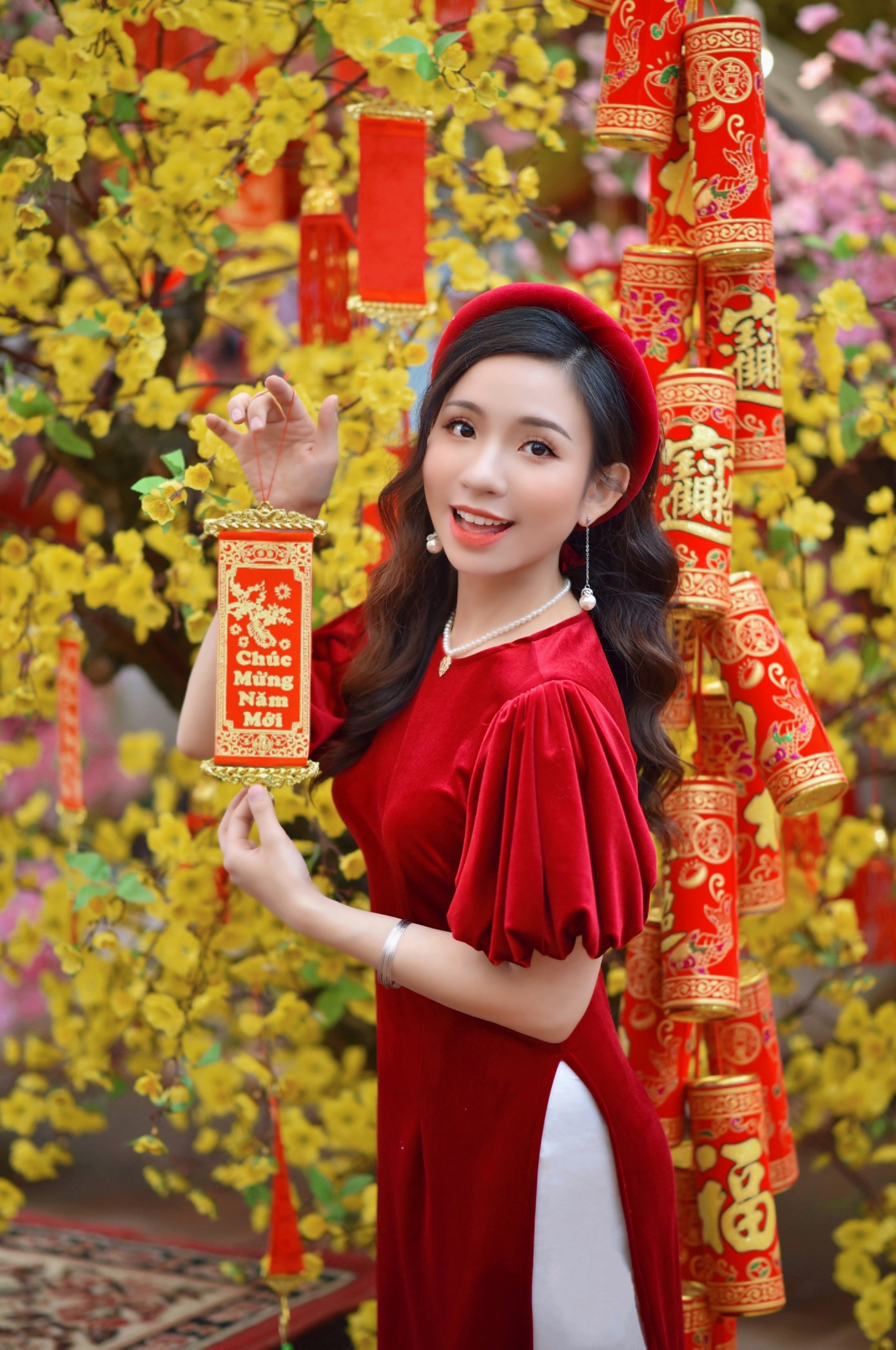 Á khôi Nghiêm Hoàng Diễm Anh hóa thân trong màu sắc hoa Đào ảnh 3