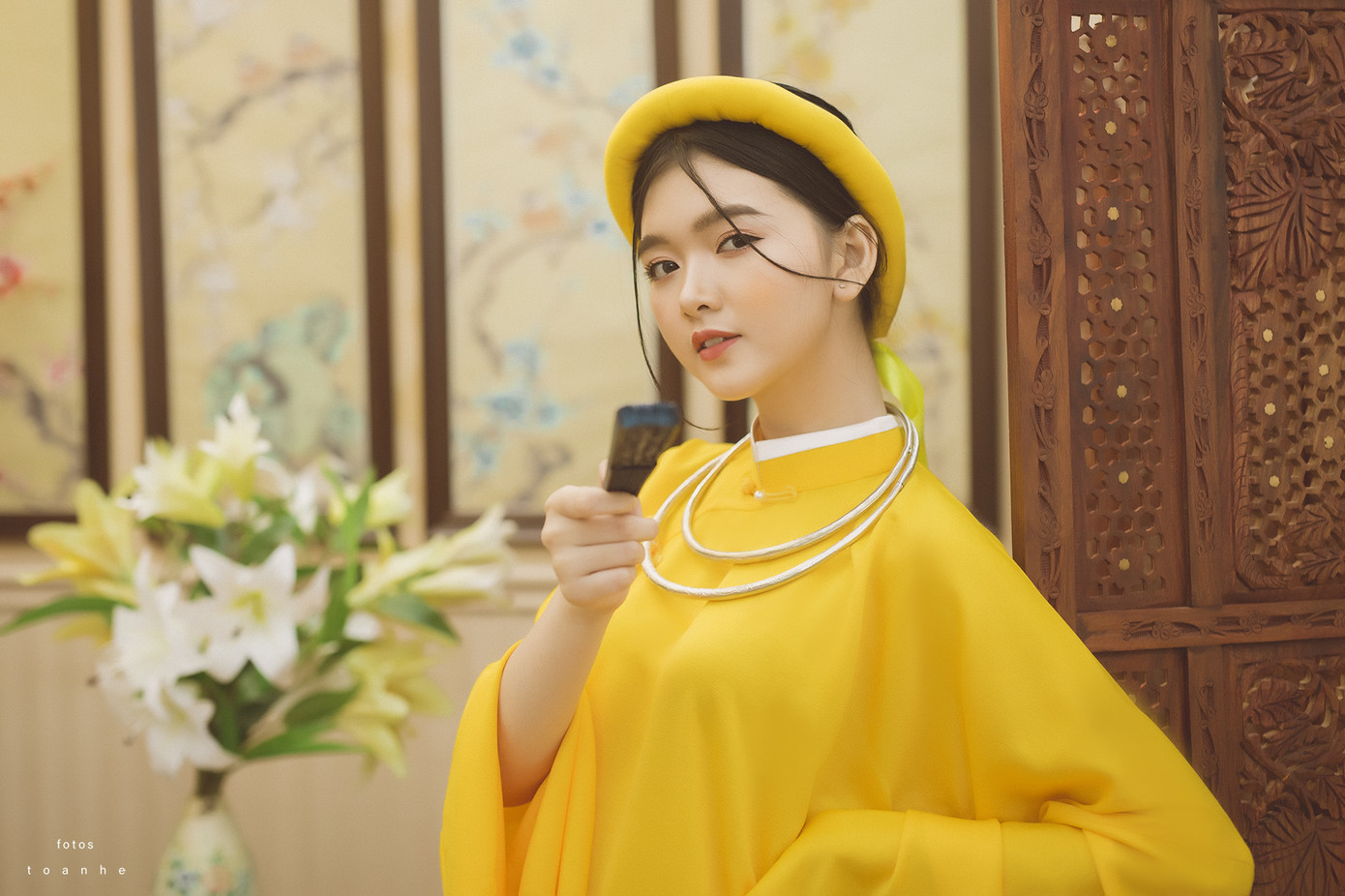 Nữ sinh thanh tao trong cổ phục Việt đón xuân ảnh 5