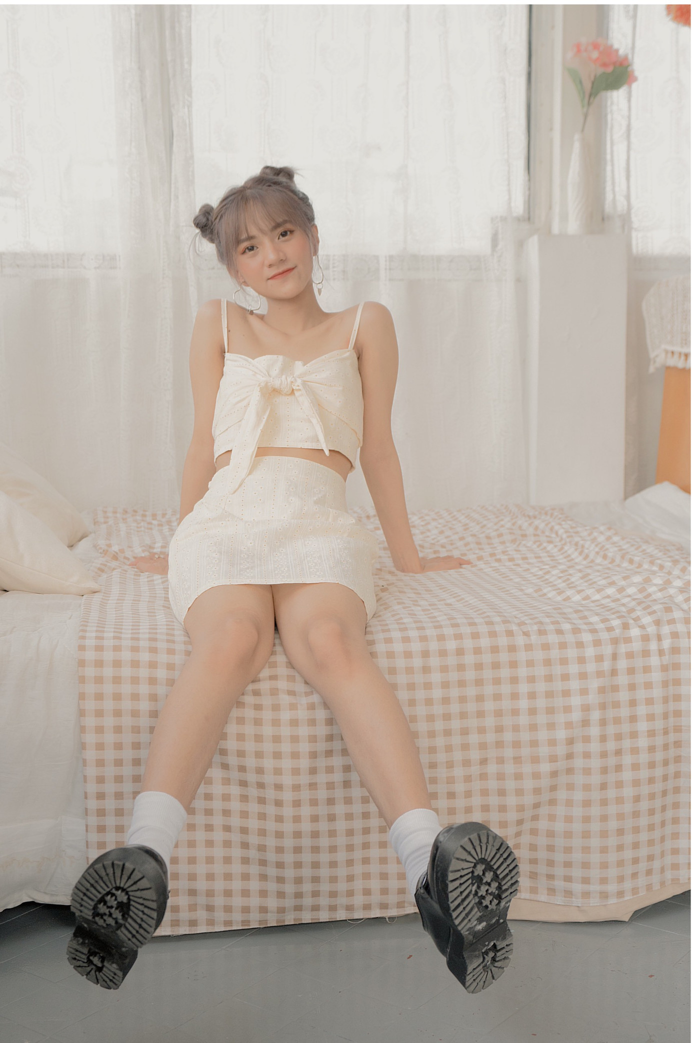 Ngắm nhìn vẻ đẹp ngọt ngào tựa kẹo bông của cô nàng An Giang Huỳnh Nhy ảnh 3