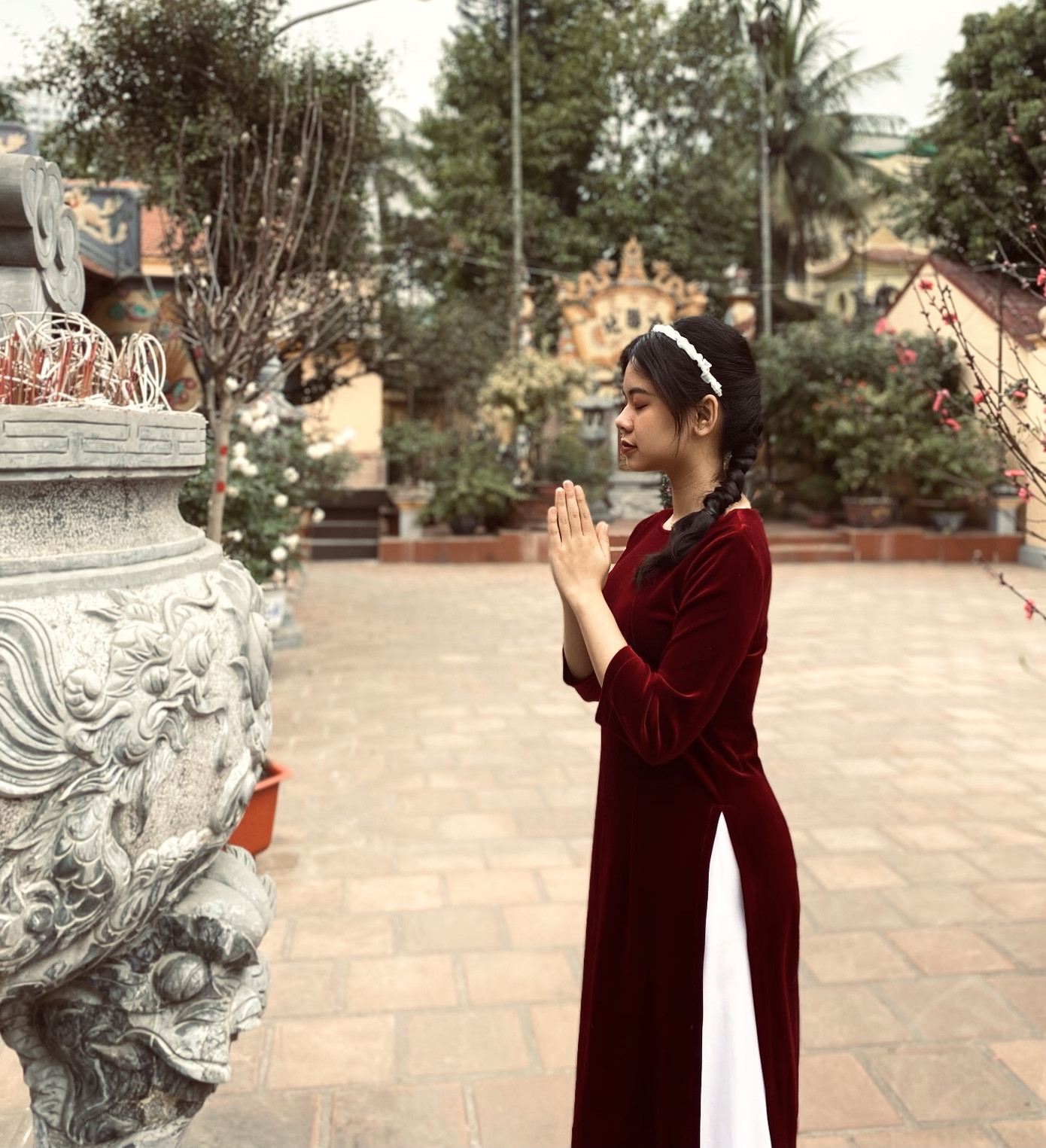 Đón Tết đặc biệt của hot girl Đại học Luật ảnh 10