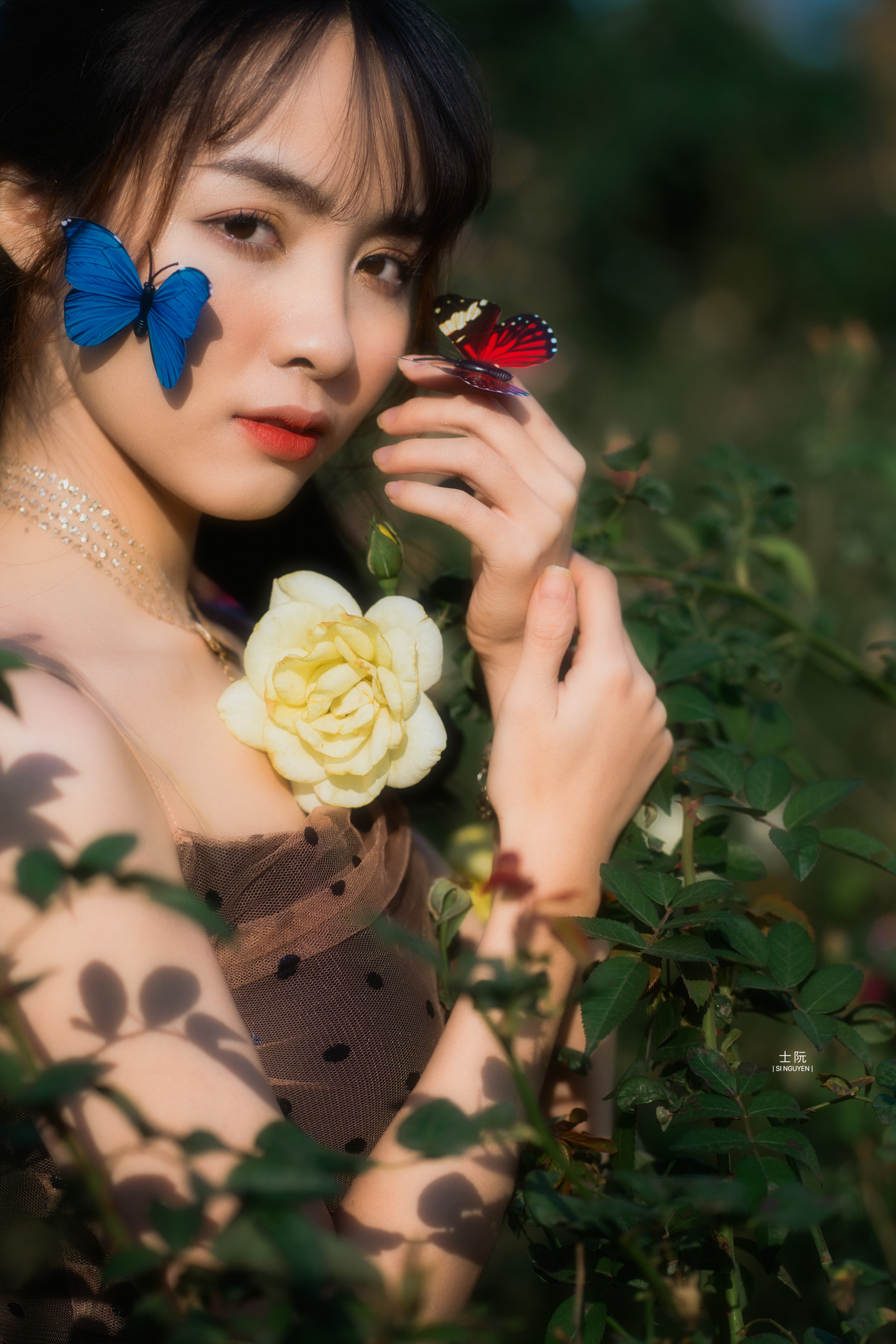 Nữ sinh Bách khoa hóa công chúa mơ màng giữa rừng hoa ảnh 1