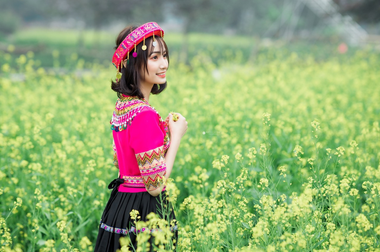 Hot girl Nam Định ‘hóa’ thiếu nữ H’Mông rạng rỡ đón Xuân ảnh 4