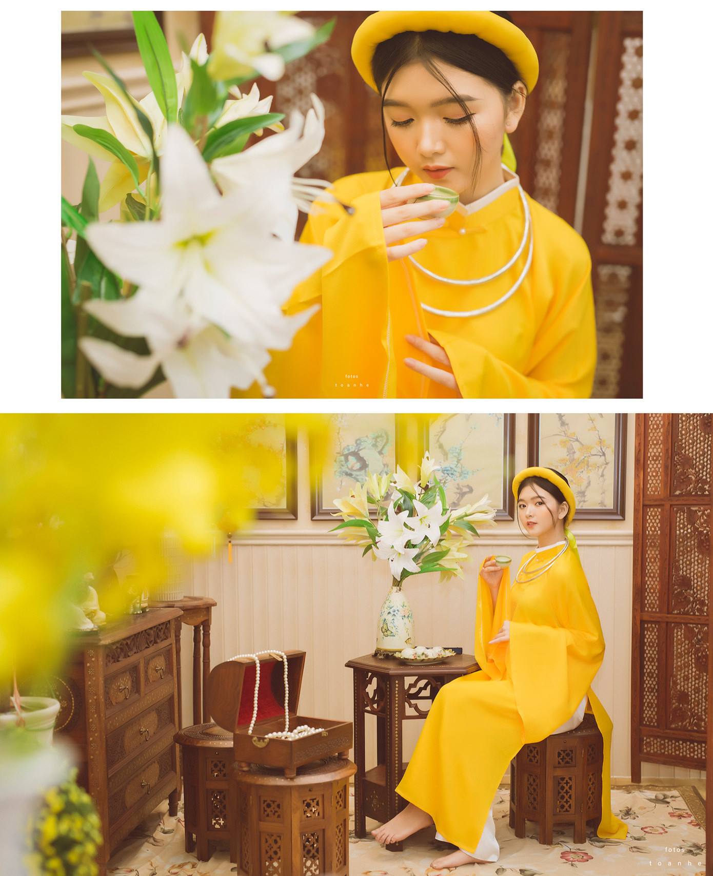 Nữ sinh thanh tao trong cổ phục Việt đón xuân ảnh 7