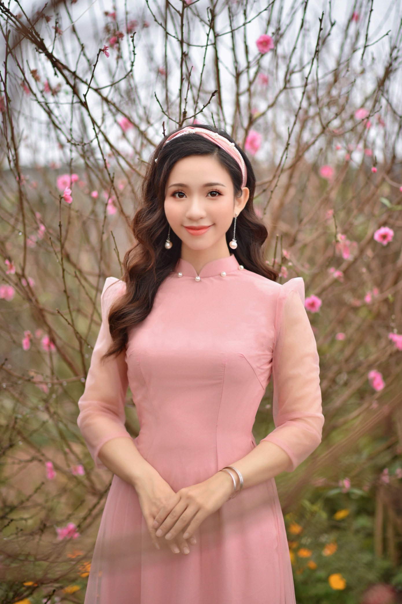 Á khôi Nghiêm Hoàng Diễm Anh hóa thân trong màu sắc hoa Đào ảnh 14