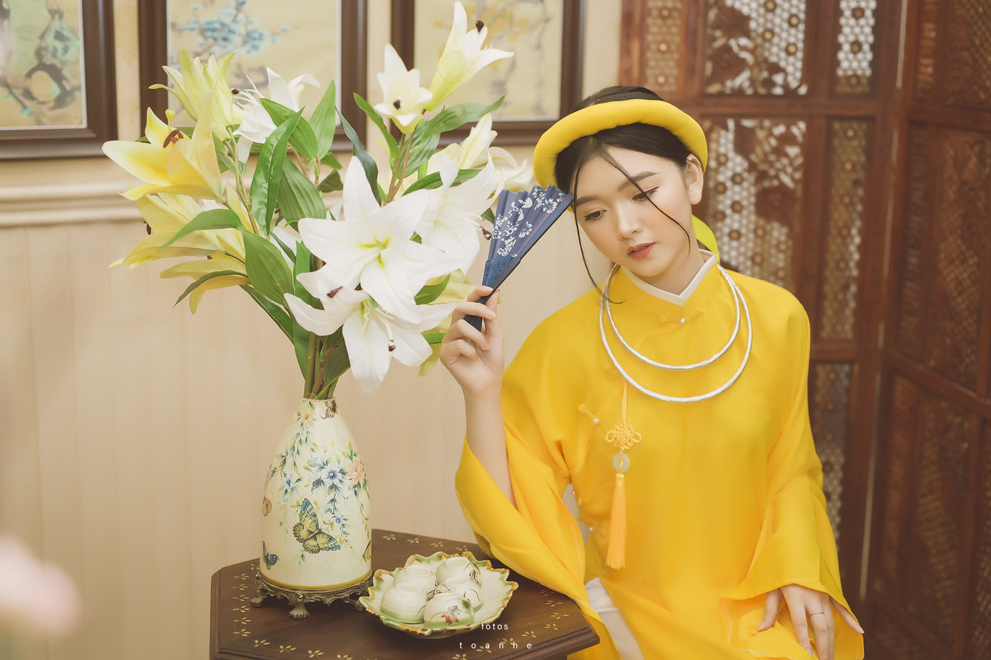 Nữ sinh thanh tao trong cổ phục Việt đón xuân ảnh 4