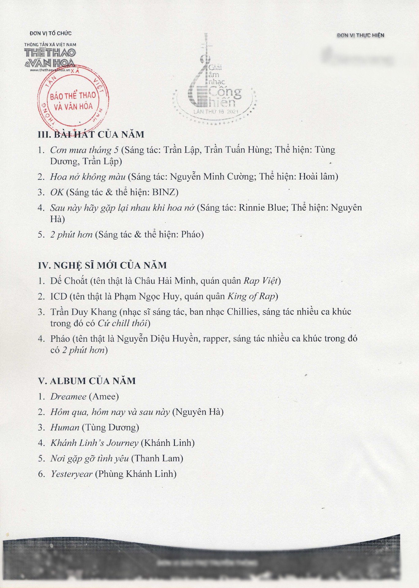 Dế Choắt “Rap Việt” và ICD “King of Rap” cạnh tranh giải “Nghệ sĩ mới của năm“ ảnh 3