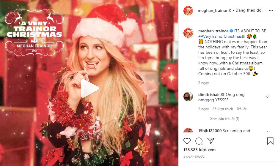 Meghan Trainor ra mắt album Giáng sinh trước lễ Halloween nhằm cứu vãn sự nghiệp? ảnh 1