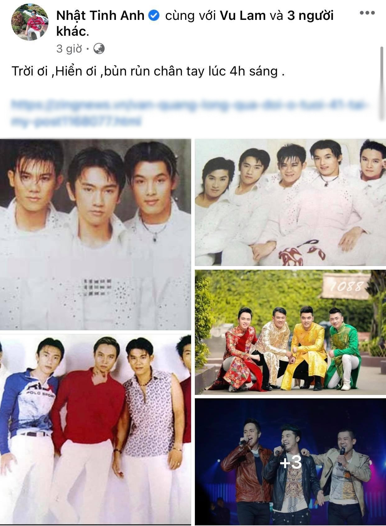 Ưng Hoàng Phúc bàng hoàng, Nhật Tinh Anh suy sụp khi hay tin Vân Quang Long qua đời ảnh 3