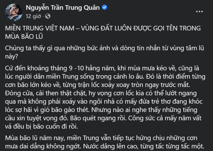 Thủy Tiên, H'Hen Niê cùng loạt sao Việt kêu gọi ủng hộ đồng bào miền Trung trong mùa bão ảnh 5