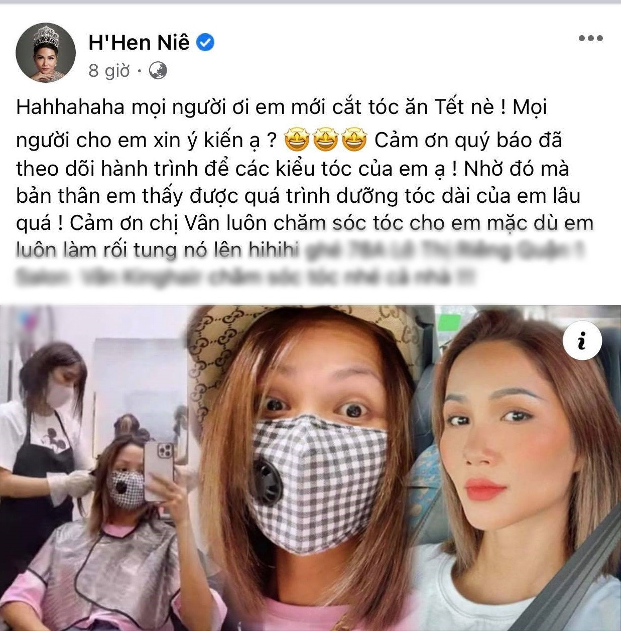 Phản ứng của Hoa hậu H’Hen Niê khi kiểu tóc mới được so sánh trông giống Đào Bá Lộc ảnh 1