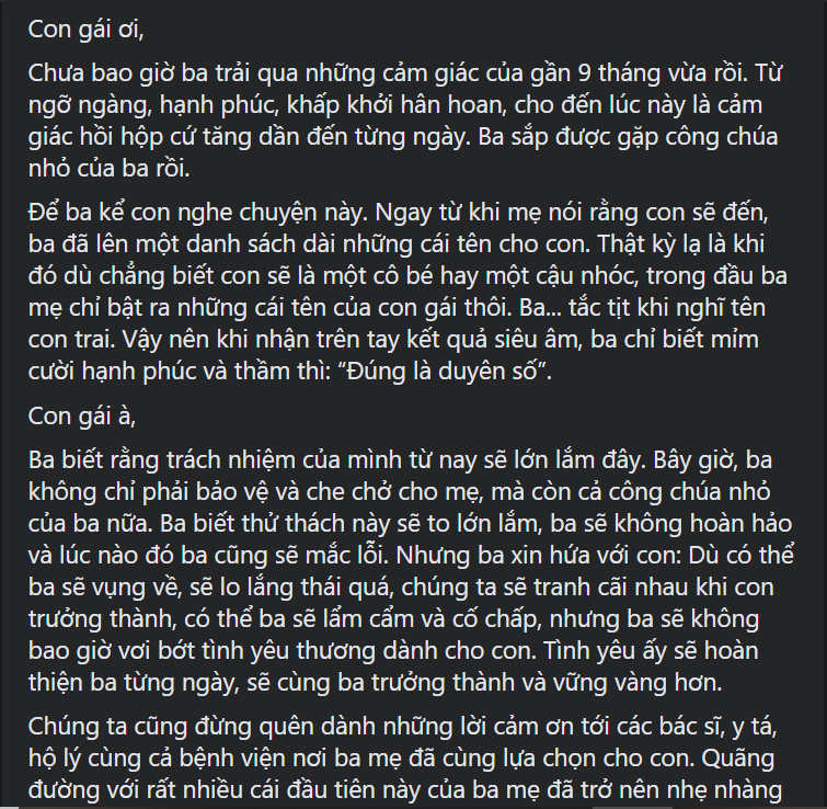 Xúc động với bức thư gửi con gái tương lai của Ông Cao Thắng nhân dịp sinh nhật Đông Nhi ảnh 3