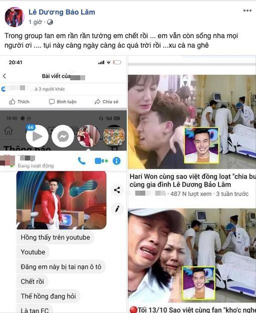 Lê Dương Bảo Lâm đăng đàn bức xúc vì bị nhiều kênh YouTube ghép ảnh đã qua đời ảnh 1