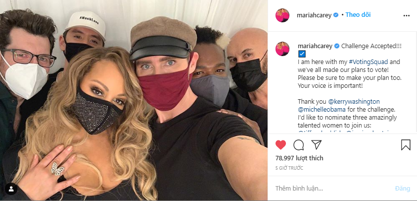 Mariah Carey cùng dàn sao Hollywood thực hiện thử thách của phu nhân cựu Tổng thống Obama ảnh 1