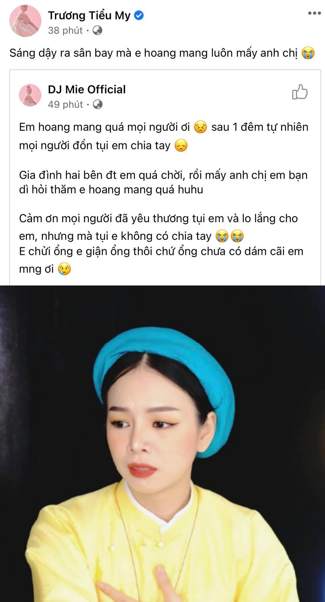 Người đẹp hoang mang khi thấy truyền thông rộ tin đồn chia tay. DJ Mie lên tiếng khẳng định không có chuyện chia tay Hồng Thanh như netizen đồn đoán ảnh 3