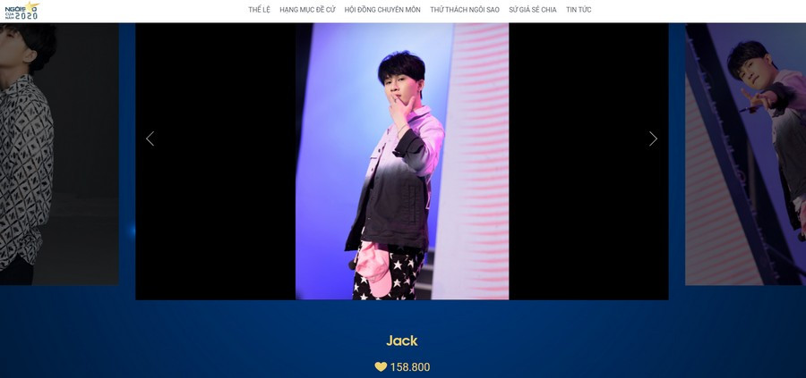 Lượt bình chọn hiện tại của Jack là 158.800. Liệu Jack có thể “all-kill” tất cả các giải thưởng âm nhạc đang diễn ra vào đầu năm mới? ảnh 5