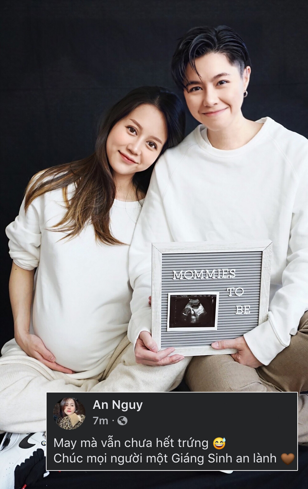 An Nguy công khai mang thai, chụp cùng người yêu đồng giới sau ồn ào với Kiều Minh Tuấn ảnh 1