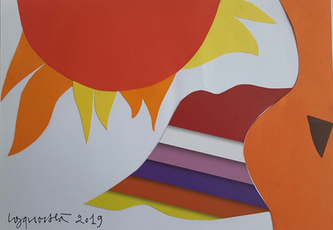 Liêu xiêu tranh cắt giấy Công Quốc Hà ảnh 1