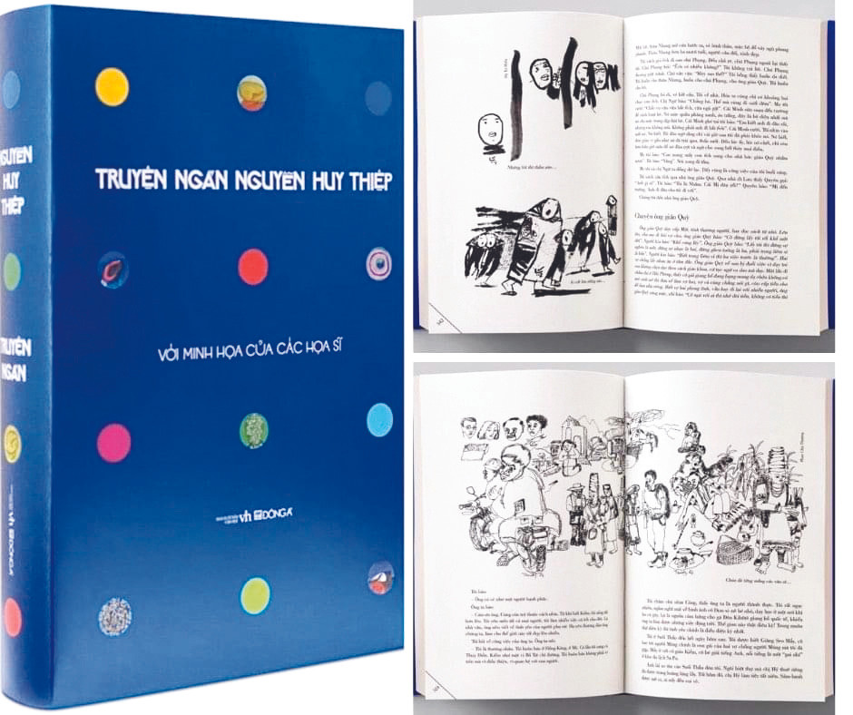 Tuyển truyện ngắn Nguyễn Huy Thiệp in rất đẹp, có minh họa. Đông A liên kết NXB Văn Học ấn hành - phiên bản mới tinh kỉ niệm 70 năm sinh nhà văn. Ảnh: ĐÔNG A Nguyễn Huy Thiệp: Trái tim ấy có đủ máu không? ảnh 2