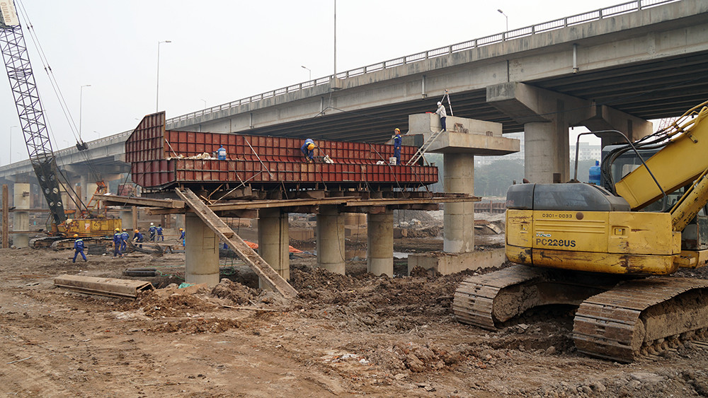 Cận cảnh công trình cầu vượt hồ Linh Đàm xóa điểm ùn tắc lớn nhất Hà Nội ảnh 6