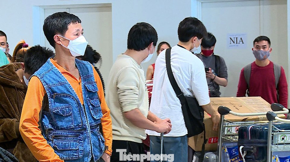 Ứng trực 24/24 kiểm tra y tế người về từ Hàn Quốc ở sân bay Nội Bài ảnh 9