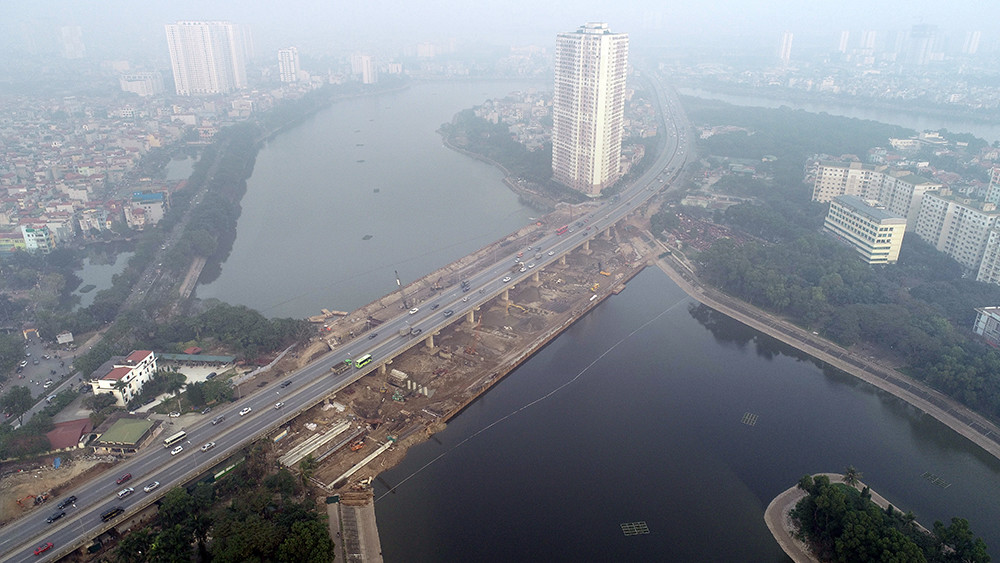 Cận cảnh công trình cầu vượt hồ Linh Đàm xóa điểm ùn tắc lớn nhất Hà Nội ảnh 10