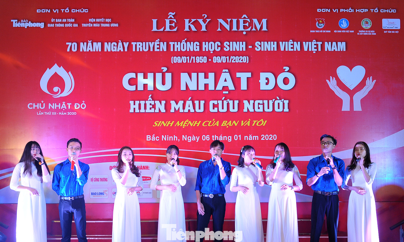 Rộn ràng ngày hội hiến máu Chủ nhật Đỏ tại Bắc Ninh ảnh 1