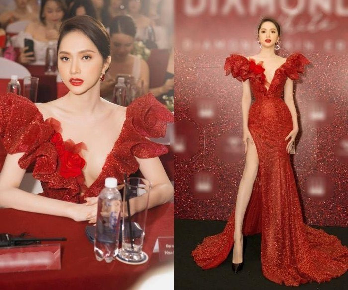 Hoà Minzy diện váy đỏ đen huyền bí; Chi Pu thăng hạng nhan sắc nhờ cách phối đồ sang chảnh ảnh 14