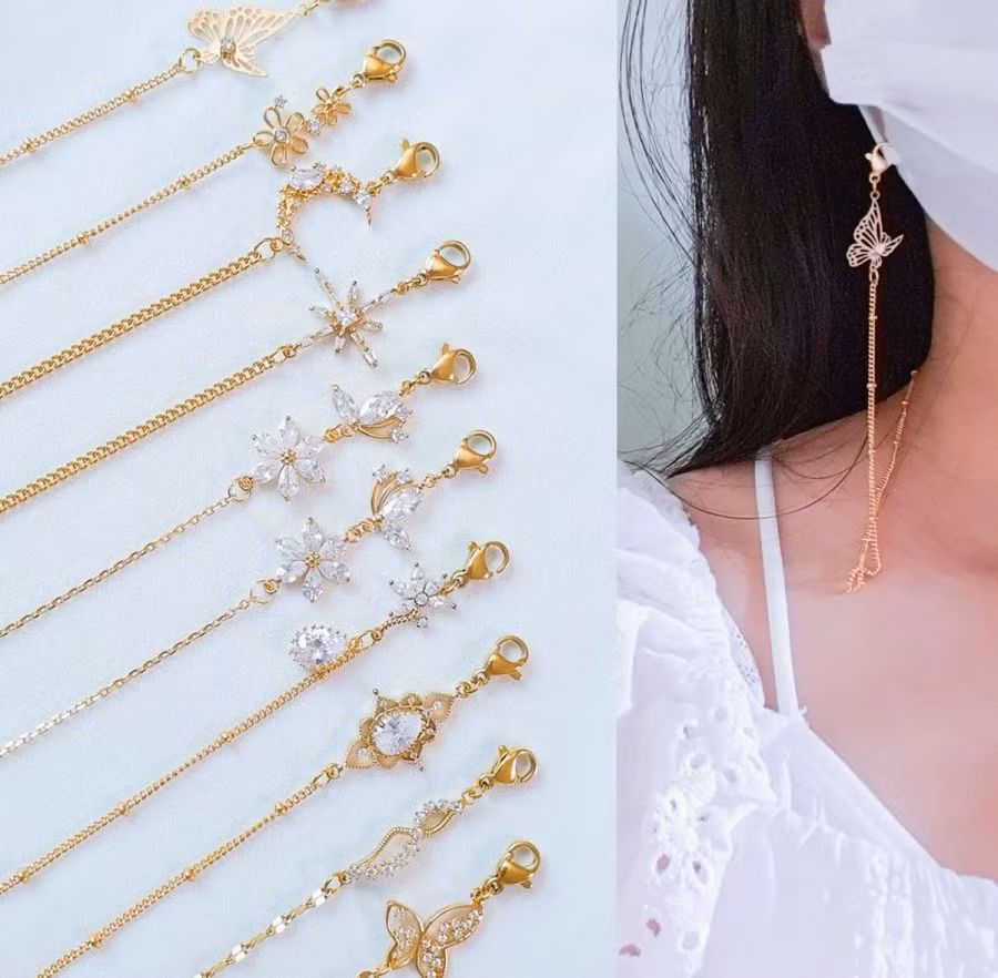 Bắt “trend” móc dây đeo cho khẩu trang ở Hàn Quốc, hội não cá vàng từ nay chẳng lo rơi mất ảnh 9