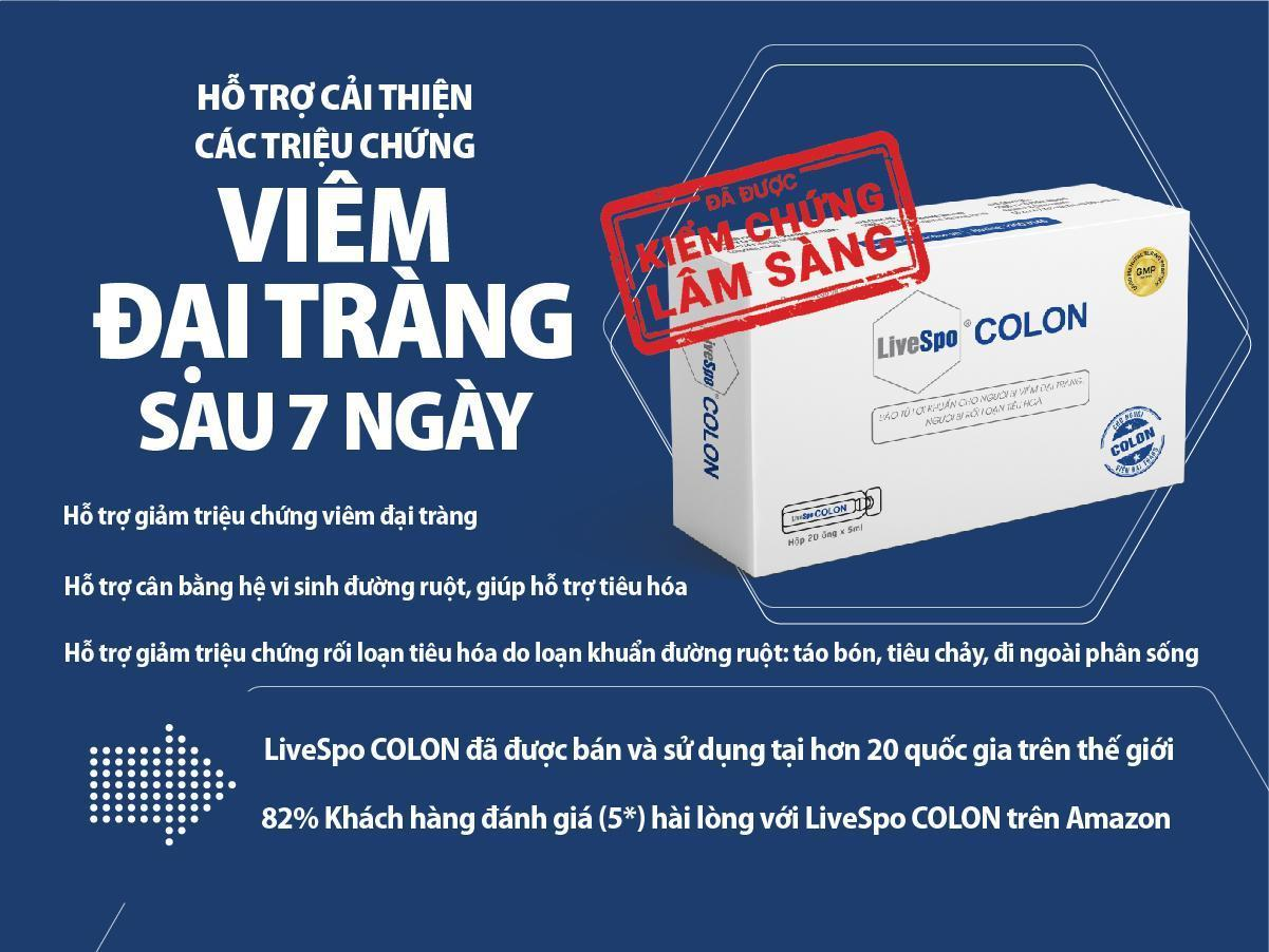 “Thoát nỗi lo” viêm đại tràng nhờ Bào tử lợi khuẩn LiveSpo COLON ảnh 5
