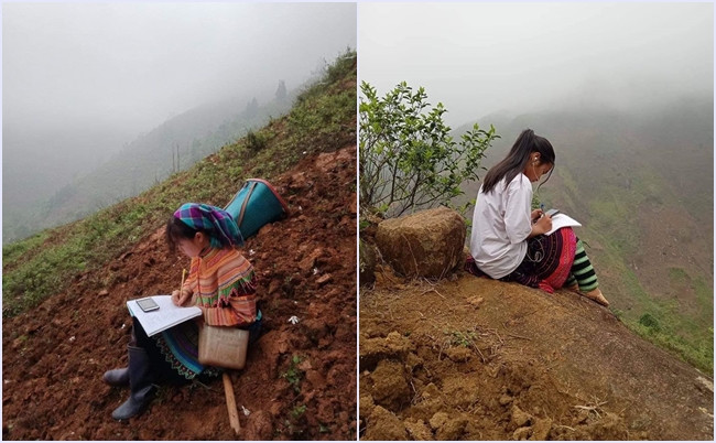 Dù không đủ điều kiện học online, teen miền núi vẫn cố gắng hết sức vượt khó ảnh 1