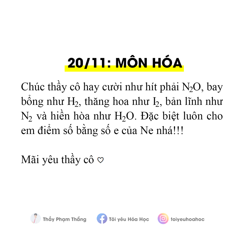 “Chất” ngất với bộ lời chúc 20/11 “đo ni đóng giày” cho từng bộ môn, bạn đã lưu lại chưa? ảnh 7