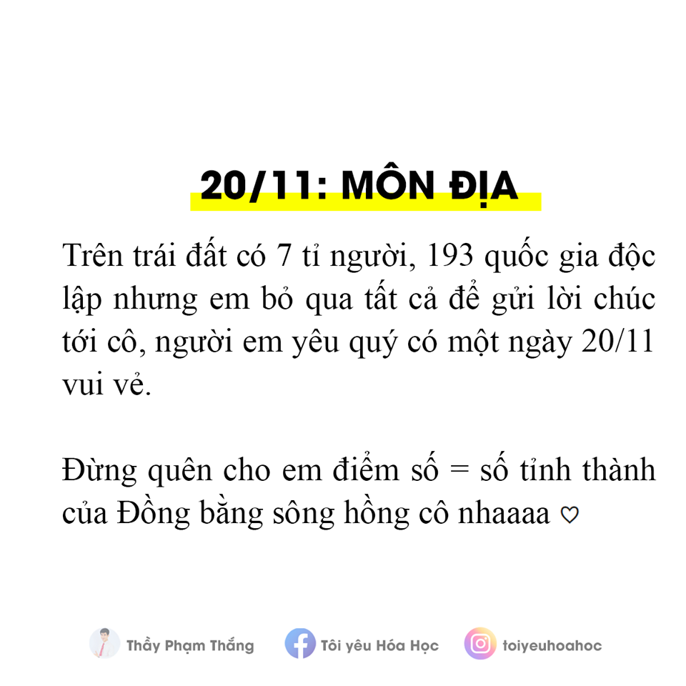 “Chất” ngất với bộ lời chúc 20/11 “đo ni đóng giày” cho từng bộ môn, bạn đã lưu lại chưa? ảnh 5