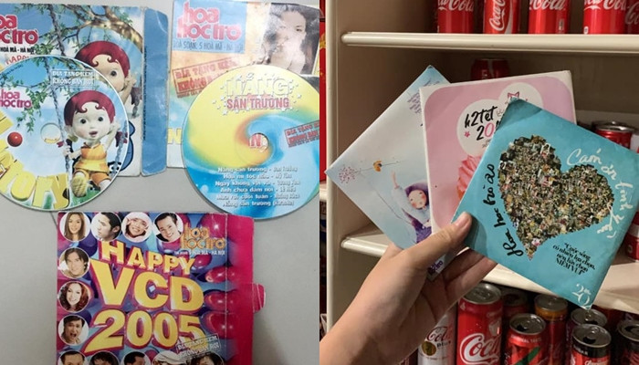 Đĩa CD được tặng kèm những số báo đặc biệt. (Ảnh: Linh Hoàng & Trần Minh Hằng) Cùng nhau tìm lại ký ức thanh xuân tươi đẹp qua những trang báo Hoa Học Trò ảnh 4