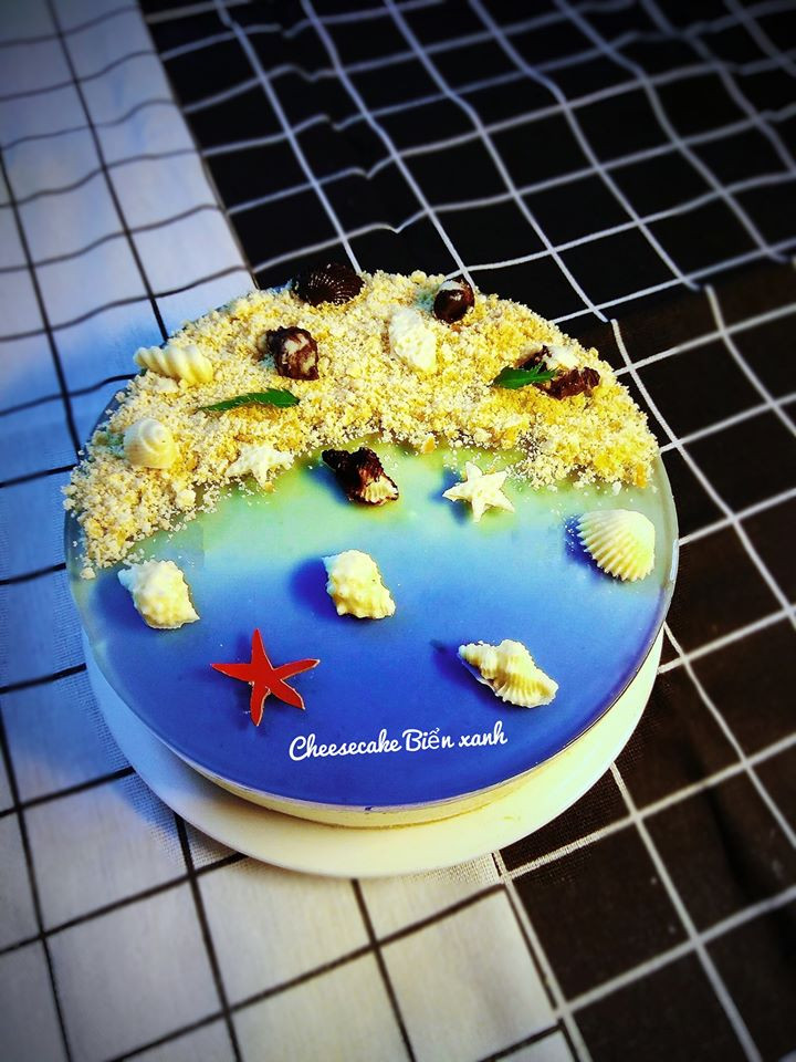 Bạn đã thử làm cheesecake biển xanh - món bánh cực xinh khiến hội yêu biển thích mê? ảnh 1
