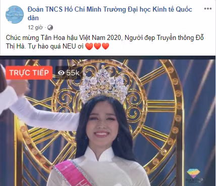 Sinh viên ĐH Kinh tế Quốc dân phản ứng ra sao khi trường có tân Hoa Hậu Việt Nam? ảnh 4