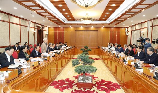 TBT, Chủ tịch nước chủ trì họp tiếp thu ý kiến hoàn thiện dự thảo văn kiện của Đảng ảnh 7