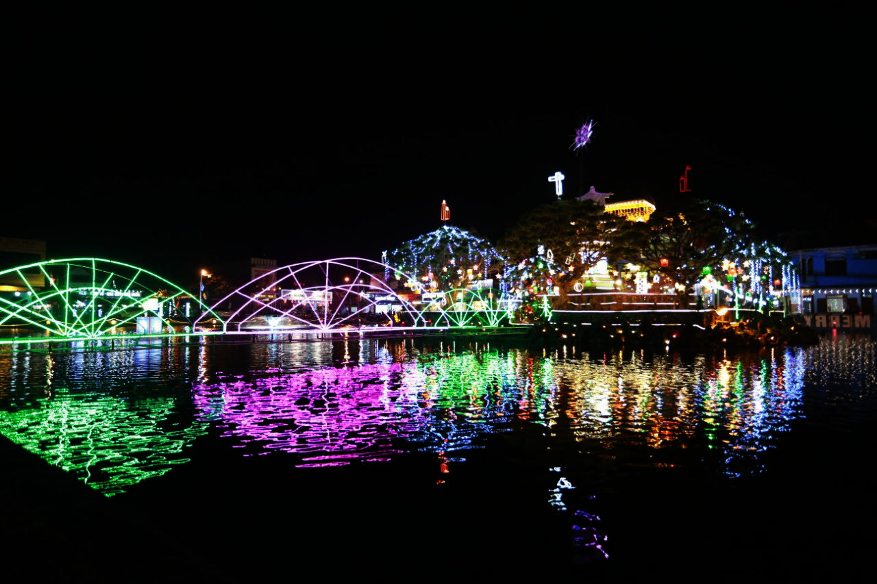 Khung cảnh Giáng sinh về đêm lộng lẫy của nhà thờ Phát Diệm ảnh 3