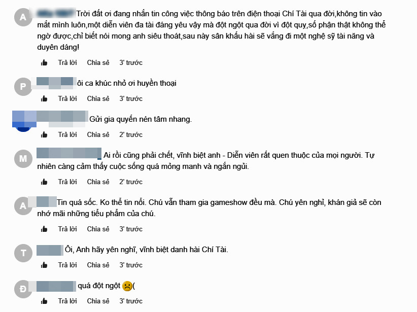 Người hâm mộ bàng hoàng không tin nghệ sĩ Chí Tài qua đời ảnh 2