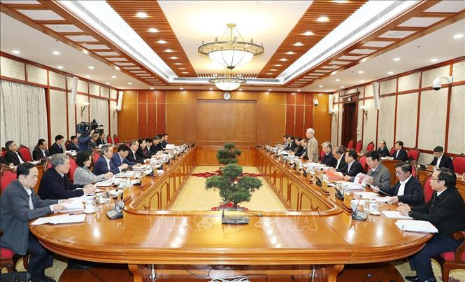 TBT, Chủ tịch nước chủ trì họp tiếp thu ý kiến hoàn thiện dự thảo văn kiện của Đảng ảnh 6