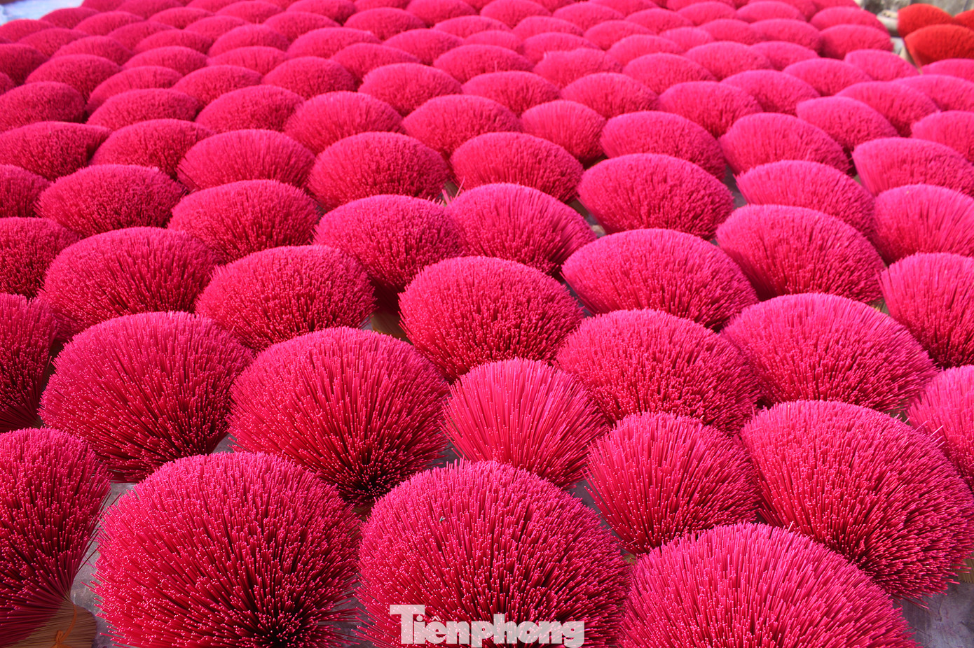 Nhịp sống hối hả dịp cận Tết ở làng nghề làm tăm hương cổ ở Hà Nội ảnh 21