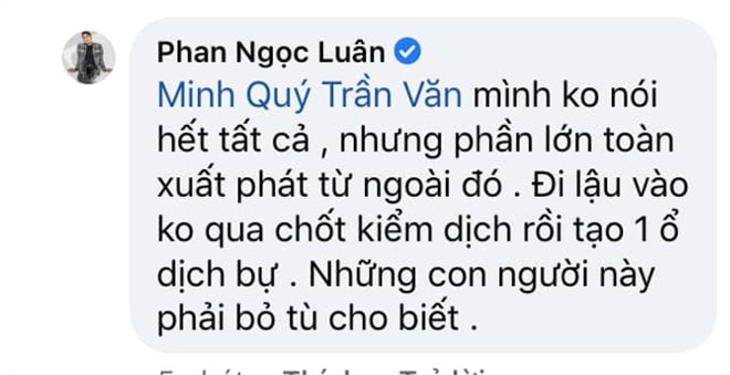 Phan Ngọc Luân gây phẫn nộ vì bị cho là phân biệt vùng miền liên quan COVID-19 ảnh 2