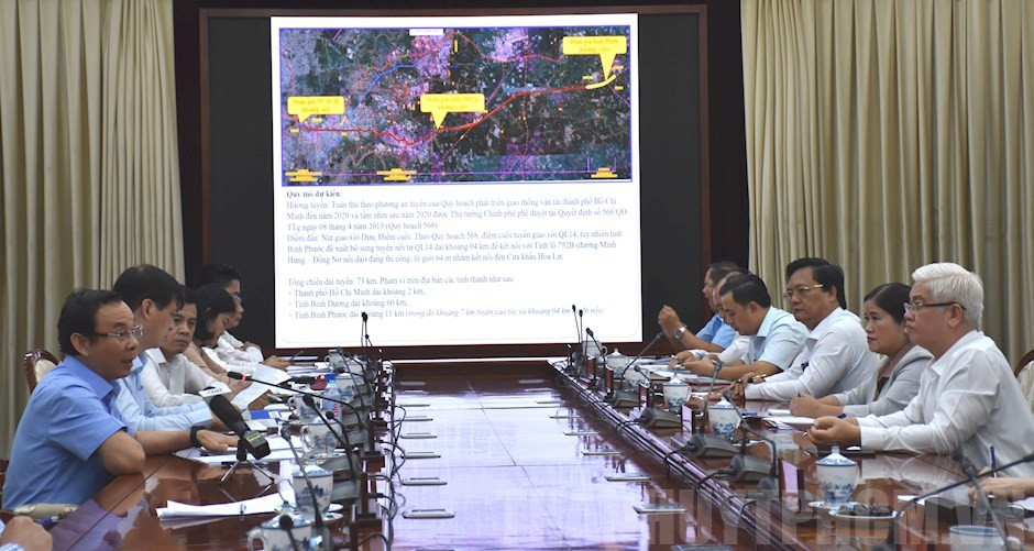 Ông Nguyễn Văn Nên cùng Bí thư Bình Phước bàn làm cao tốc TPHCM-Chơn Thành ảnh 1