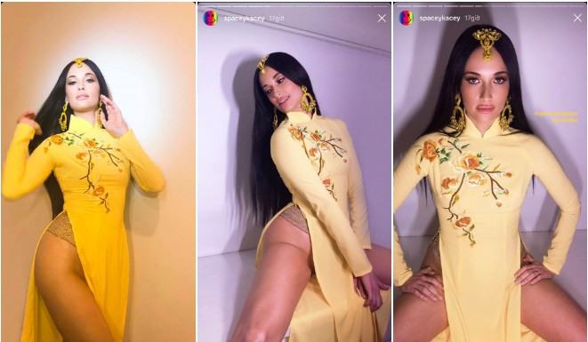 Showbiz 13/10: Nữ ca sĩ Mỹ mặc áo dài không mặc quần bị chỉ trích là ai? ảnh 1