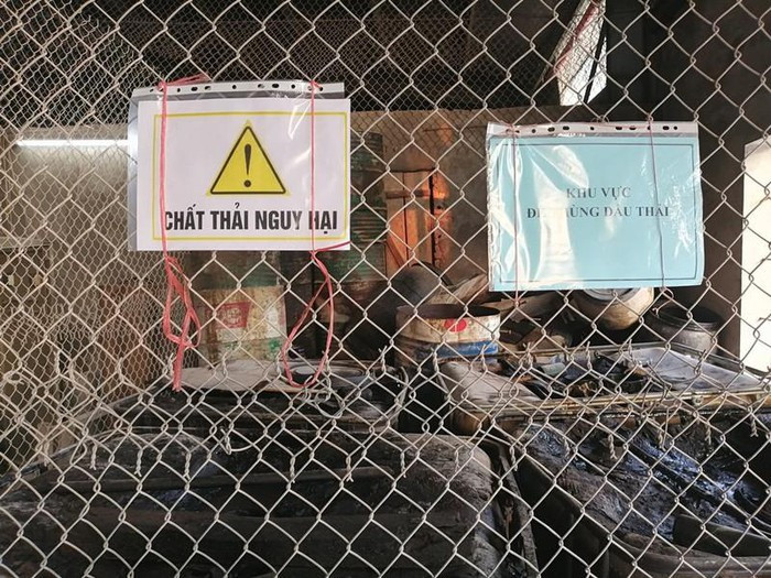 Cận cảnh nơi chứa số dầu thải đổ vào nguồn nước sạch sông Đà ảnh 5